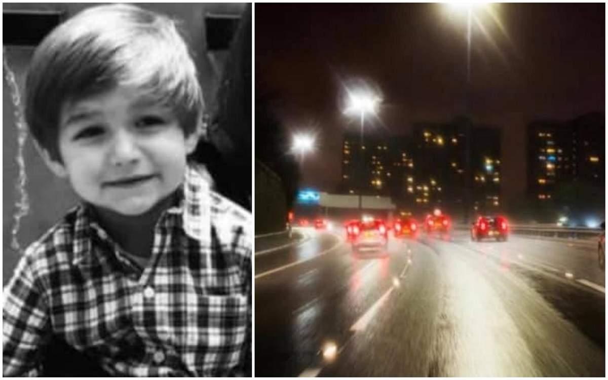 Băiețel de 5 ani, aruncat din maşină de iubitul mamei. A murit călcat pe autostradă, în ploaie şi întuneric