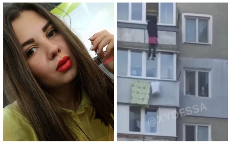O tânără însărcinată a căzut de la etajul 9 după ce apartamentul ei a luat foc