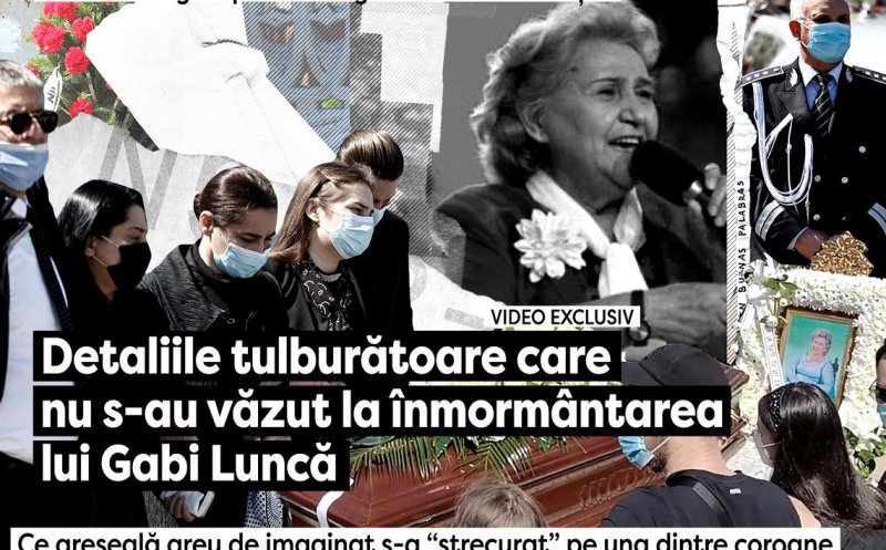 Detalii tulburătoare de la înmormântarea lui Gabi Luncă. Ce semn a trimis în ziua plecării ei