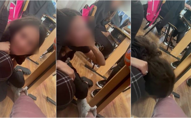 O elevă a fost sechestrată de un profesor, într-o sală de clasă. Colegele au surprins-o în ipostaze indecente