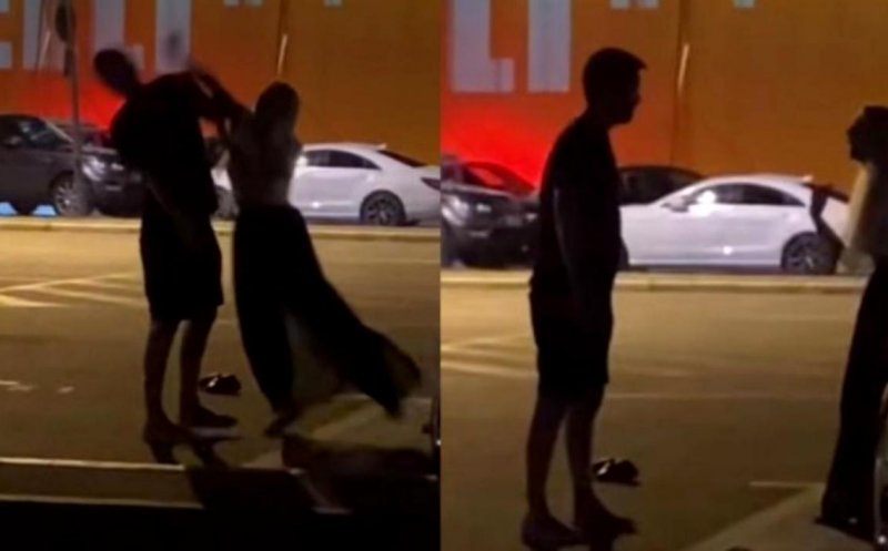 Un tânăr a fost bătut de iubită în fața unui club din Mamaia. Scena a fost filmată de martori