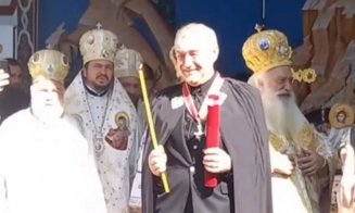 Gigi Becali plânge în hohote în fața preoților! Imagini tulburătoare cu miliardarul