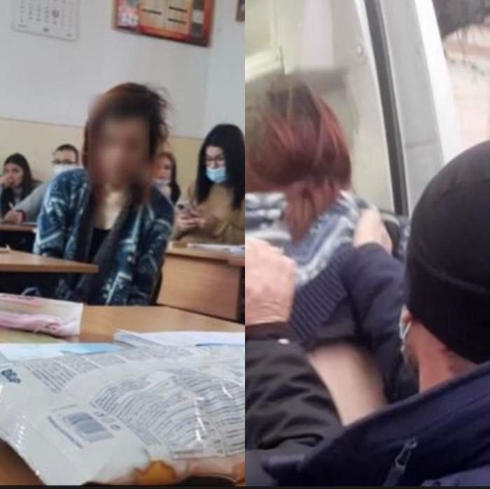 O tânără drogată a dat buzna într-o clasă de liceu. În ce stare a fost transportată aceasta la spital 