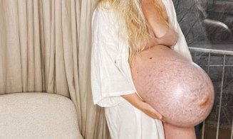 O femeie care și-a pozat burta de graviduță a șocat întregul internet. Care este adevărul din spatele acestei fotografii!