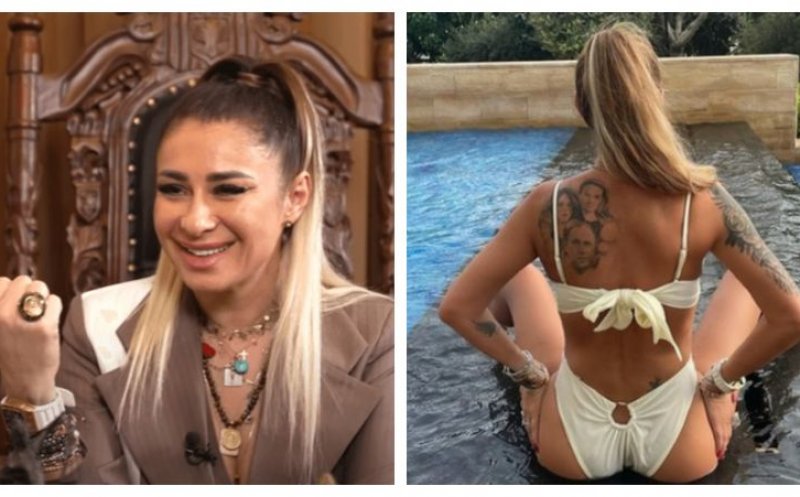 Anamaria Prodan a renunțat la tatuajul cu chipul lui Reghe de pe spate. Cu ce l-a înlocuit