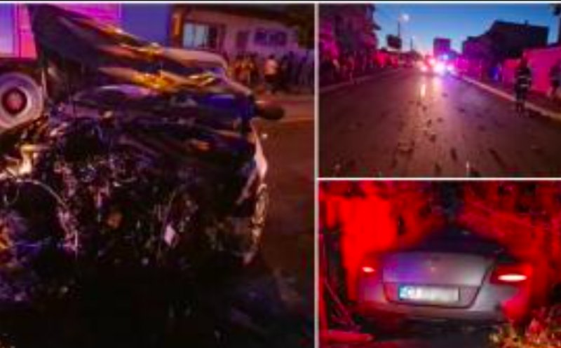 Un Bentley s-a făcut PRAF după un impact devastator! Jumătate din mașină s-a împrăştiat în sute de bucăţi