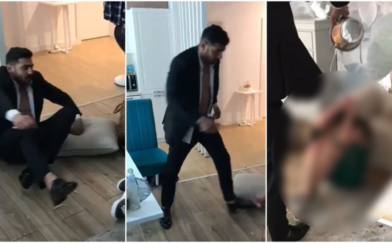 Noi imagini cu Fane Văncică care își lovește BRUTAL iubita. Gestul făcut de interlop după