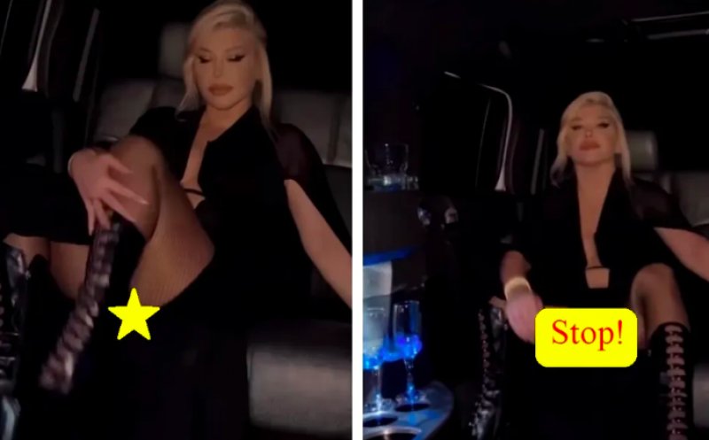 Loredana Groza, filmare XXX în mașină! Vedeta a ridicat picioarele și…