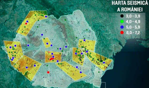 HARTA seismică a României. Zonele în care se poate produce oricând un cutremur puternic