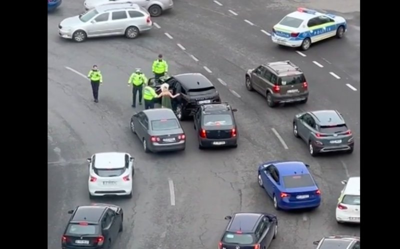 Imagini șoc! Momentul în care Ana Morodan a fost oprită de polițiști. Abia se ținea pe picioare