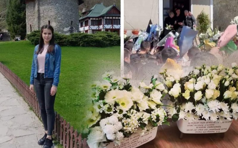Imagini dureroase de la înmormântarea Andreei, studenta ucisă de Mirel în Timișoara. Familia este sfâșiată de durere
