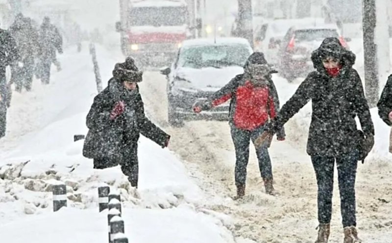 Orașul din România în care va ninge aproape toată luna ianuarie, potrivit meteorologilor