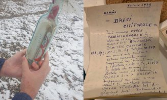 Un tânăr a găsit pe faleza din Mamaia o sticlă cu o scrisoare din 1979. Ce mesaj a scris autoarea